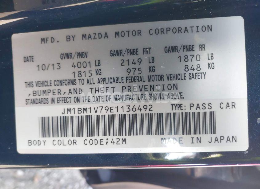 Photo 9 of 2014 Mazda Mazda3 I TOURING (VIN JM1BM1V79E1136492)