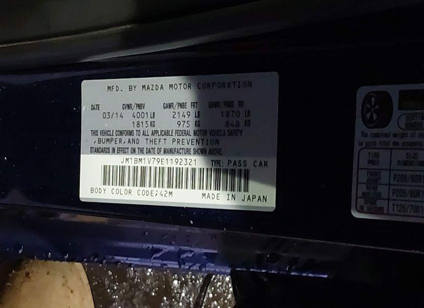 Photo 9 of 2014 Mazda Mazda3 I TOURING (VIN JM1BM1V79E1192321)