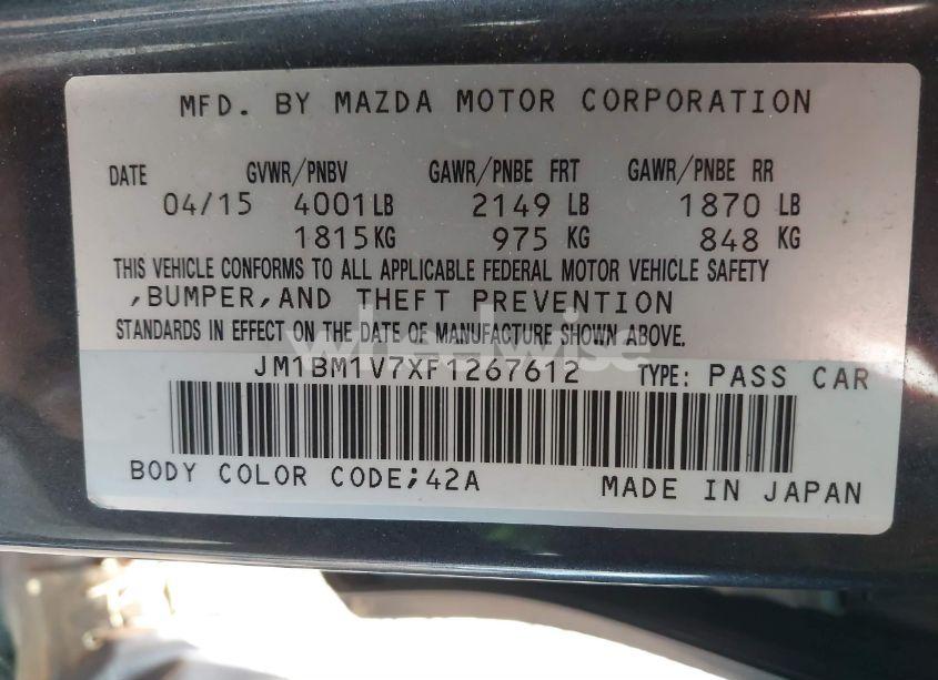 Photo 9 of 2015 Mazda Mazda3 I TOURING (VIN JM1BM1V7XF1267612)