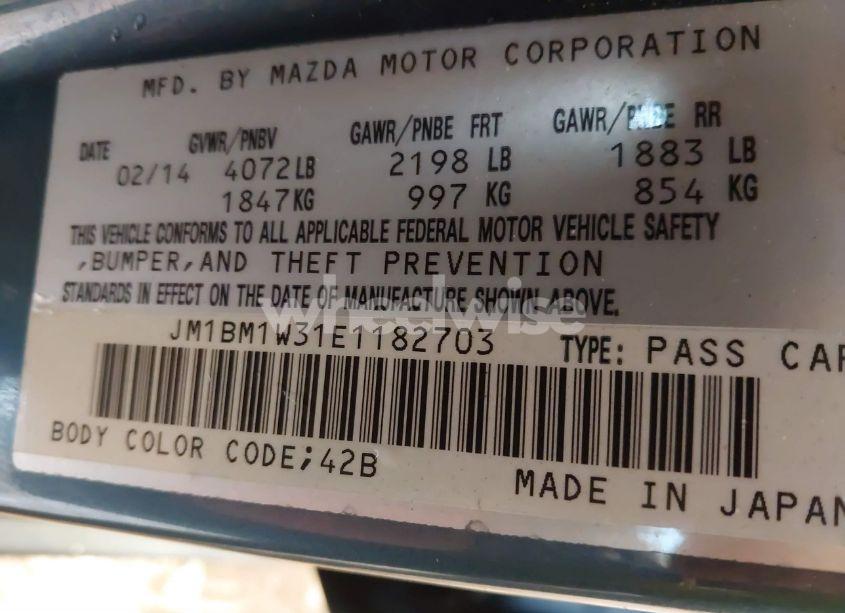 Photo 9 of 2014 Mazda Mazda3 S GRAND TOURING (VIN JM1BM1W31E1182703)