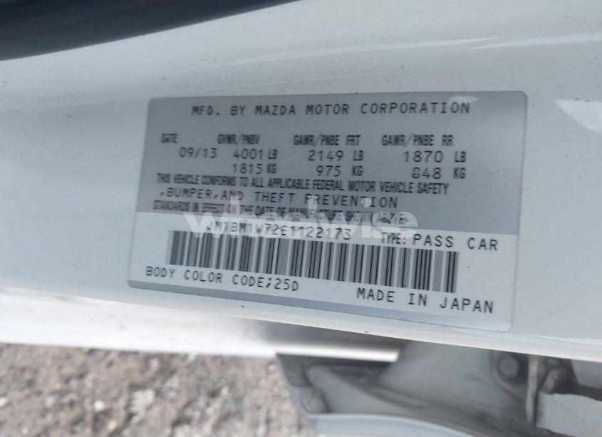 Photo 9 of 2014 Mazda Mazda3 I GRAND TOURING (VIN JM1BM1W72E1122173)