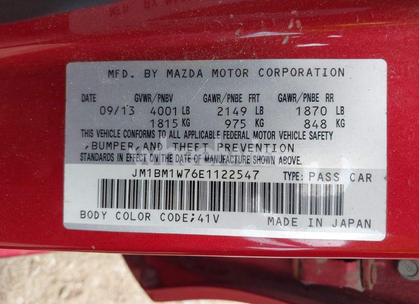 Photo 9 of 2014 Mazda Mazda3 I GRAND TOURING (VIN JM1BM1W76E1122547)