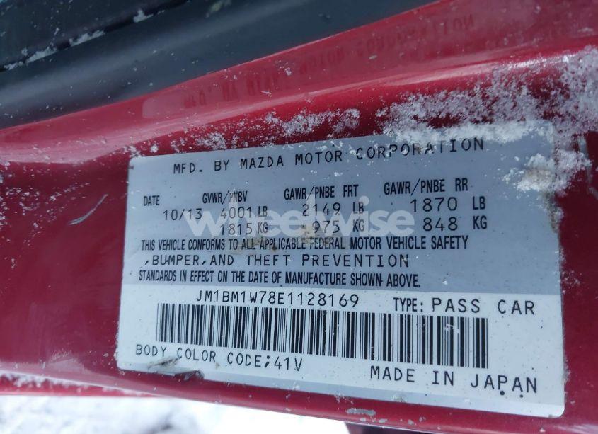 Photo 9 of 2014 Mazda Mazda3 I GRAND TOURING (VIN JM1BM1W78E1128169)