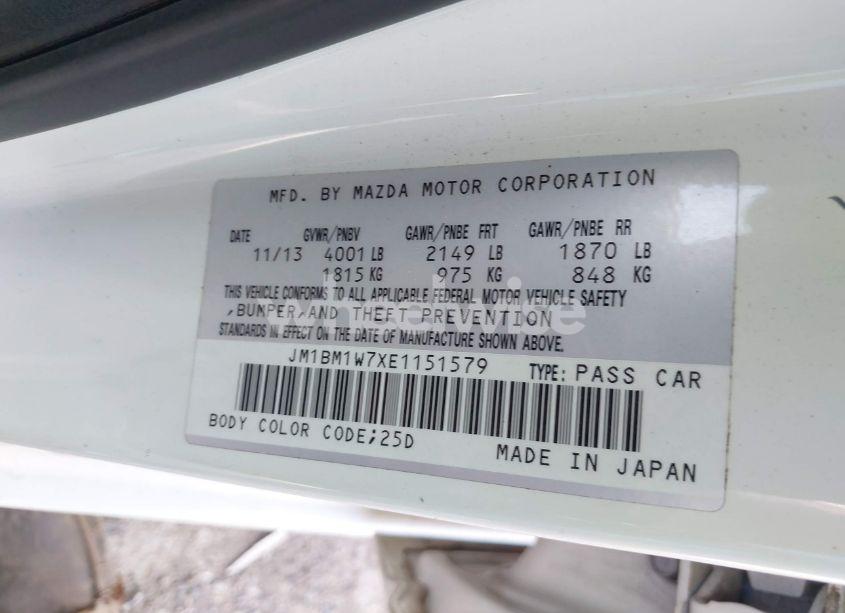 Photo 9 of 2014 Mazda Mazda3 I GRAND TOURING (VIN JM1BM1W7XE1151579)