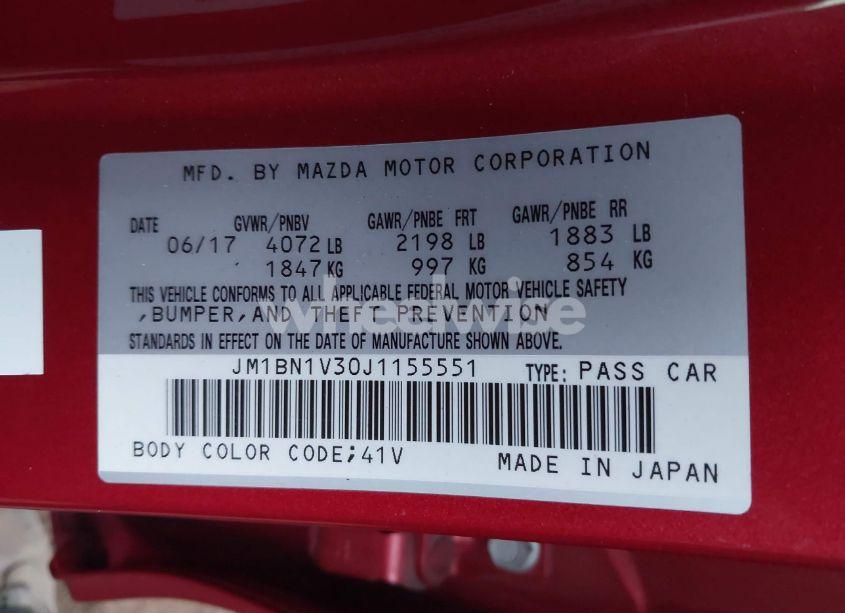 Photo 9 of 2018 Mazda Mazda3 TOURING (VIN JM1BN1V30J1155551)