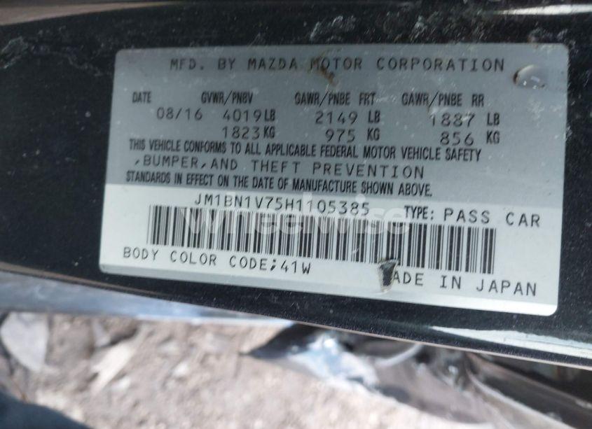 Photo 9 of 2017 Mazda Mazda3 TOURING (VIN JM1BN1V75H1105385)