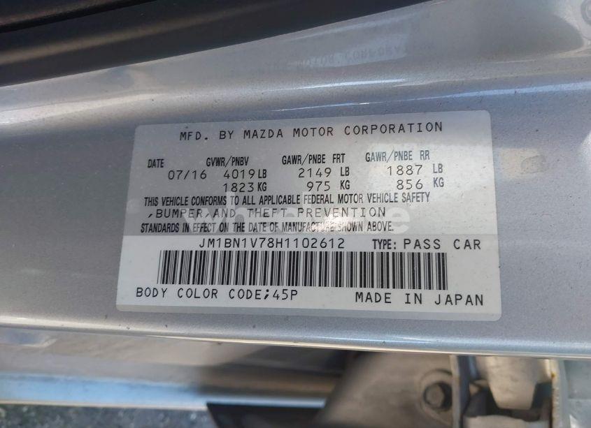 Photo 9 of 2017 Mazda Mazda3 TOURING (VIN JM1BN1V78H1102612)