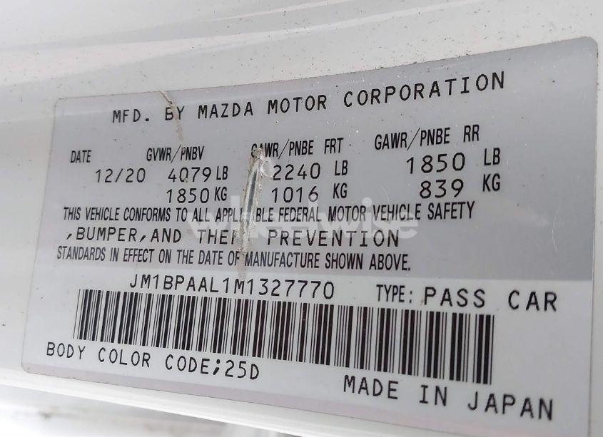 Photo 9 of 2021 Mazda Mazda3 2.5 S (VIN JM1BPAAL1M1327770)
