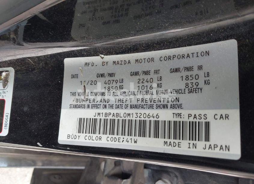 Photo 9 of 2021 Mazda Mazda3 (VIN JM1BPABL0M1320646)