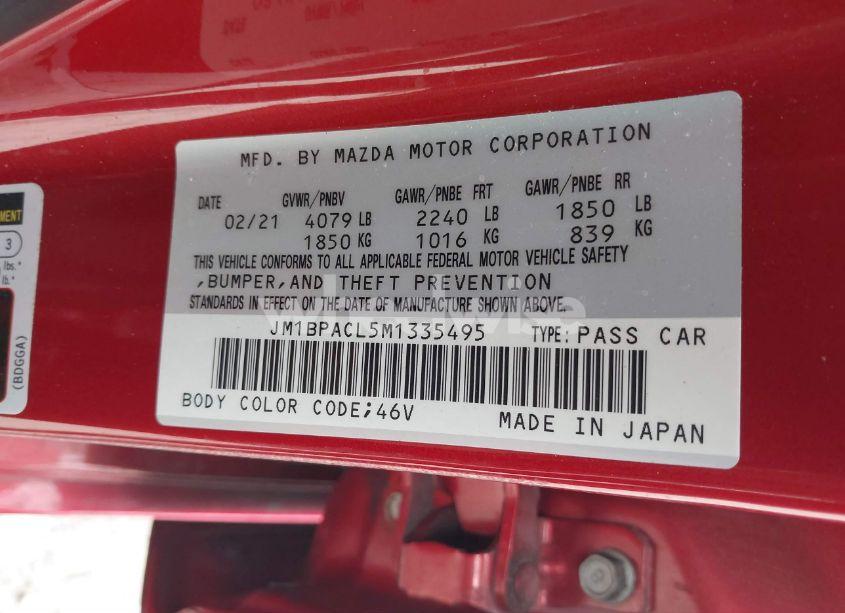 Photo 9 of 2021 Mazda Mazda3 PREFERRED (VIN JM1BPACL5M1335495)