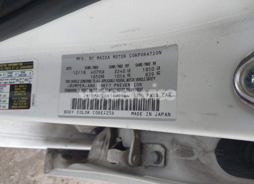 Photo 9 of 2019 Mazda Mazda3 SELECT PACKAGE (VIN JM1BPACL6K1109964)