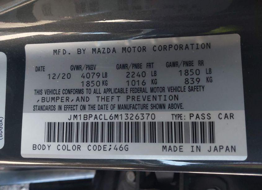 Photo 9 of 2021 Mazda Mazda3 PREFERRED (VIN JM1BPACL6M1326370)