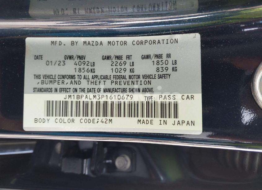 Photo 9 of 2023 Mazda Mazda3 2.5 S PREFERRED (VIN JM1BPALM3P1610679)