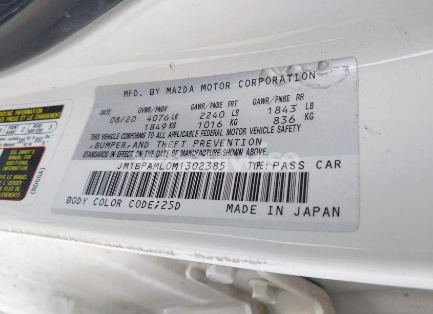 Photo 9 of 2021 Mazda Mazda3 PREMIUM (VIN JM1BPAML0M1302385)