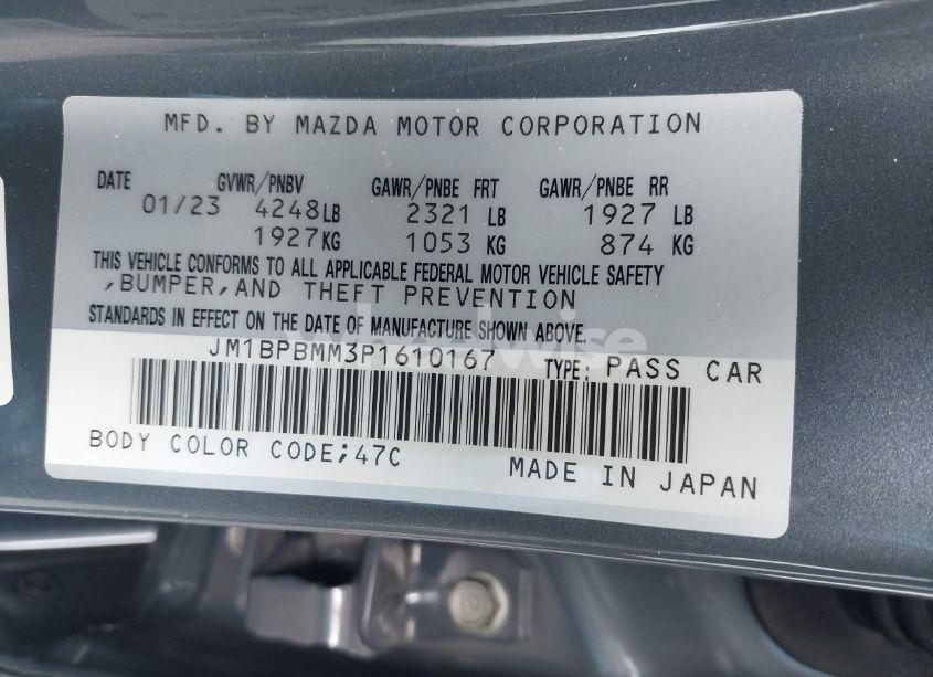 Photo 9 of 2023 Mazda Mazda3 HATCHBACK 2.5 S PREMIUM (VIN JM1BPBMM3P1610167)
