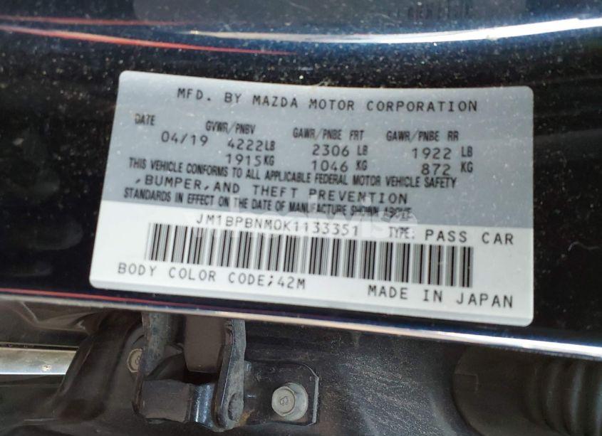 Photo 9 of 2019 Mazda Mazda3 HATCHBACK PREMIUM PACKAGE (VIN JM1BPBNM0K1133351)