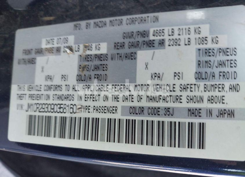 Photo 9 of 2009 Mazda Mazda5 GRAND TOURING (VIN JM1CR293090358160)