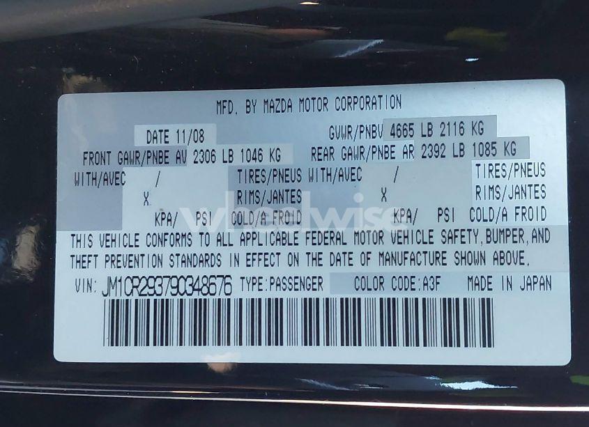 Photo 9 of 2009 Mazda Mazda5 GRAND TOURING (VIN JM1CR293790348676)