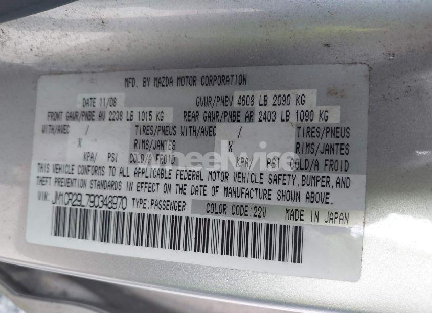 Photo 9 of 2009 Mazda Mazda5 SPORT (VIN JM1CR29L790348970)