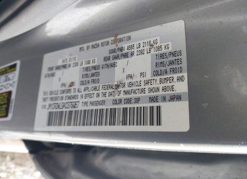 Photo 9 of 2010 Mazda Mazda5 SPORT (VIN JM1CR2WL9A0375967)