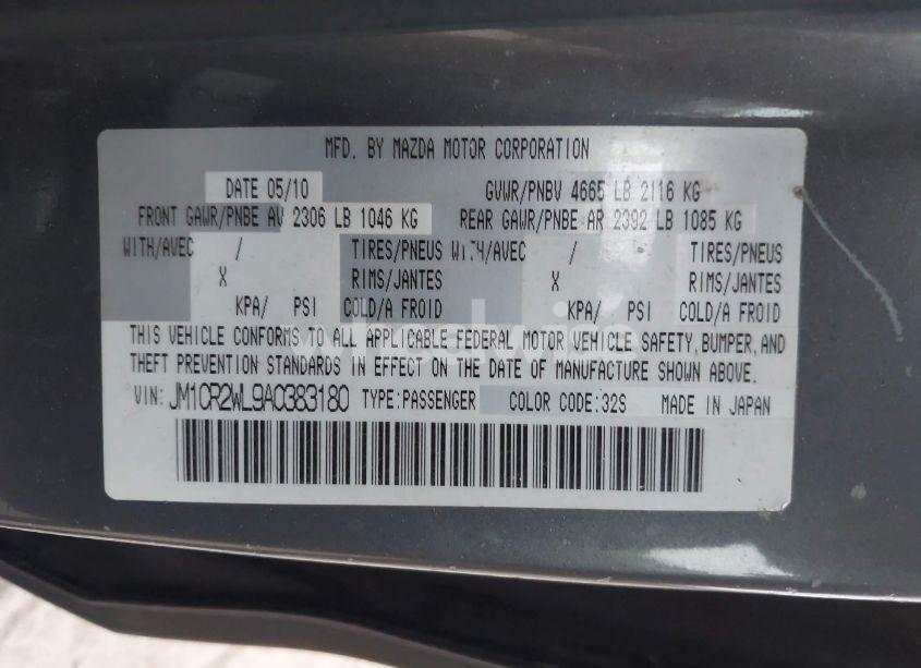 Photo 9 of 2010 Mazda Mazda5 SPORT (VIN JM1CR2WL9A0383180)