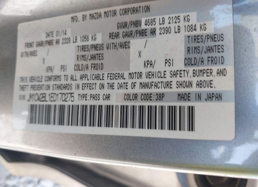 Photo 9 of 2014 Mazda Mazda5 SPORT (VIN JM1CW2BL1E0170275)