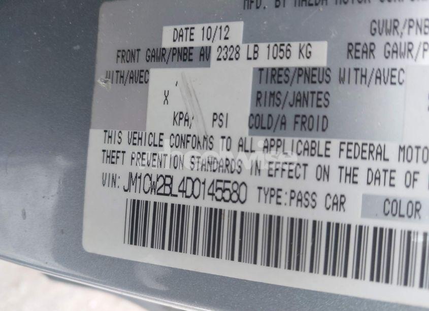 Photo 9 of 2013 Mazda Mazda5 SPORT (VIN JM1CW2BL4D0145580)