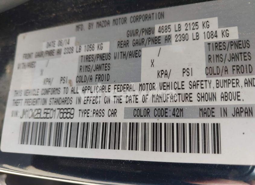 Photo 9 of 2014 Mazda Mazda5 SPORT (VIN JM1CW2BL5E0176659)