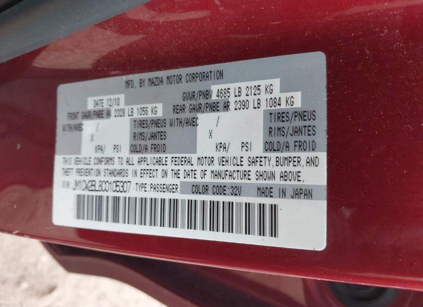 Photo 9 of 2012 Mazda Mazda5 SPORT (VIN JM1CW2BL8C0105307)