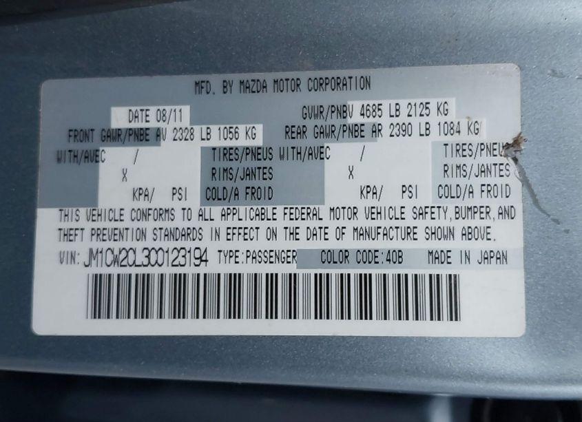 Photo 9 of 2012 Mazda Mazda5 TOURING (VIN JM1CW2CL3C0123194)