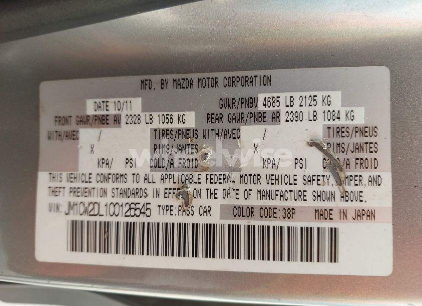 Photo 9 of 2012 Mazda Mazda5 GRAND TOURING (VIN JM1CW2DL1C0126545)