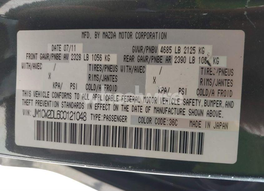 Photo 9 of 2012 Mazda Mazda5 GRAND TOURING (VIN JM1CW2DL6C0121048)