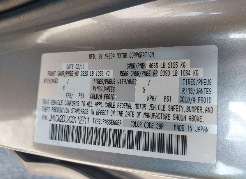 Photo 9 of 2012 Mazda Mazda5 GRAND TOURING (VIN JM1CW2DLXC0112711)