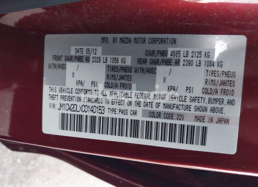 Photo 9 of 2012 Mazda Mazda5 GRAND TOURING (VIN JM1CW2DLXC0140153)