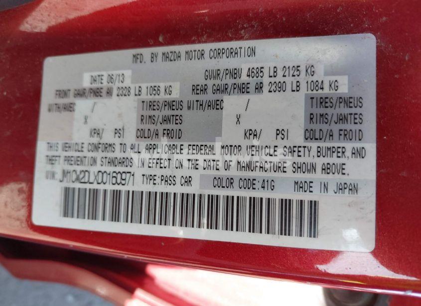 Photo 9 of 2013 Mazda Mazda5 GRAND TOURING (VIN JM1CW2DLXD0160971)