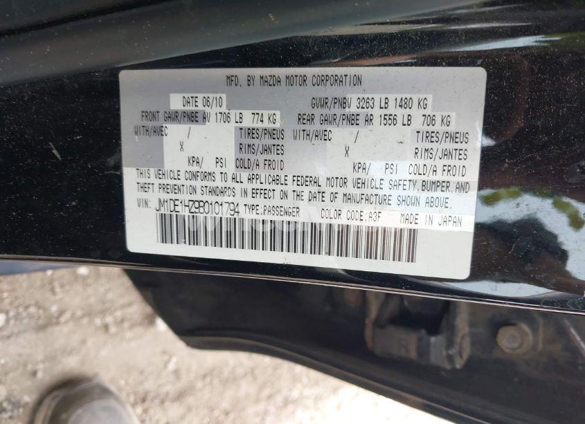 Photo 9 of 2011 Mazda Mazda2 SPORT (VIN JM1DE1HZ9B0101794)