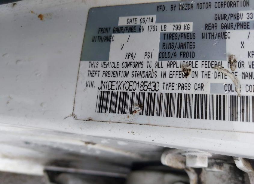 Photo 9 of 2014 Mazda Mazda2 SPORT (VIN JM1DE1KY0E0185430)