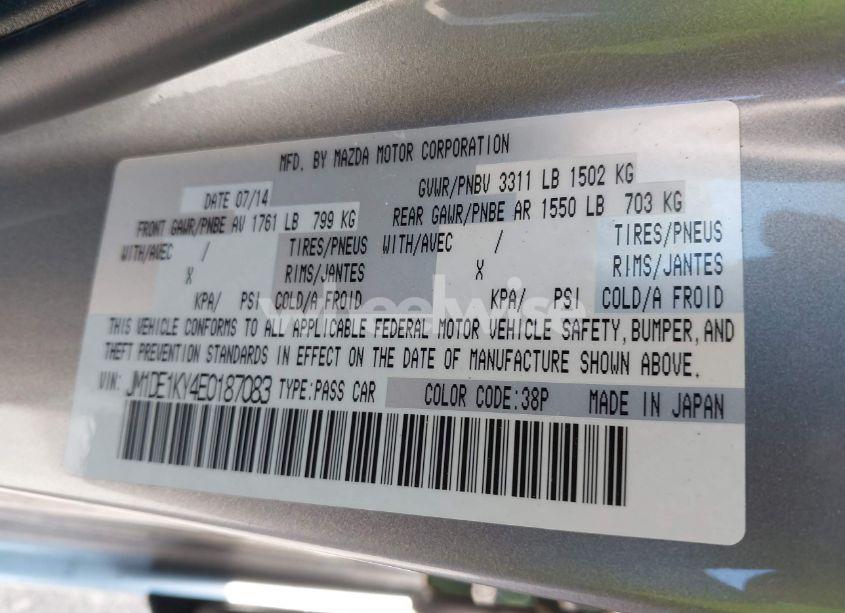 Photo 9 of 2014 Mazda Mazda2 SPORT (VIN JM1DE1KY4E0187083)