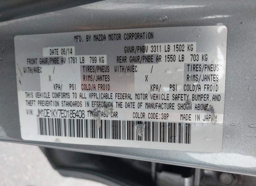 Photo 9 of 2014 Mazda Mazda2 SPORT (VIN JM1DE1KY7E0185408)