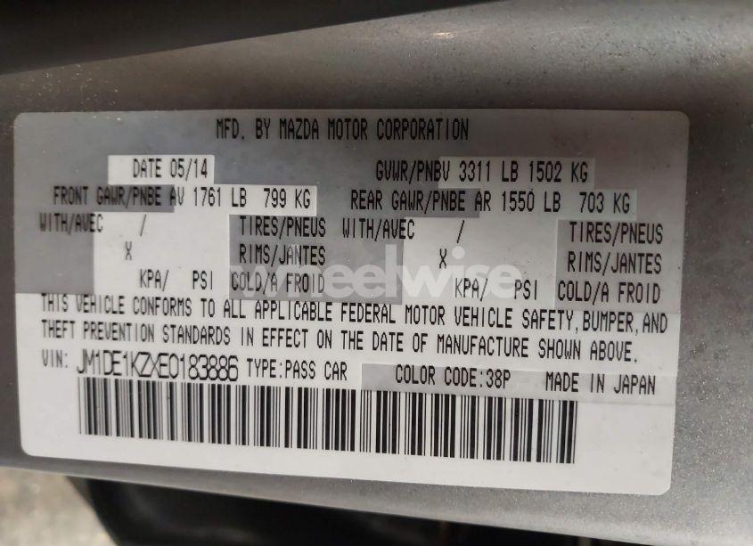 Photo 9 of 2014 Mazda Mazda2 SPORT (VIN JM1DE1KZXE0183886)