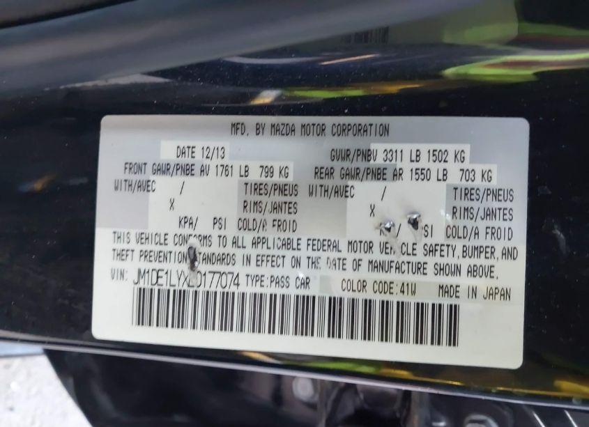 Photo 9 of 2014 Mazda Mazda2 TOURING (VIN JM1DE1LYXE0177074)