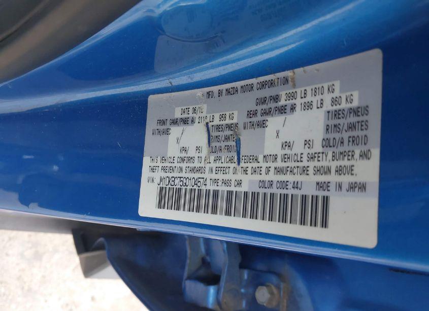 Photo 9 of 2016 Mazda Cx-3 TOURING (VIN JM1DKBC75G0104574)