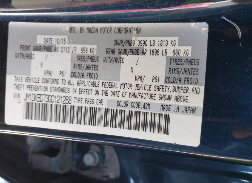 Photo 9 of 2016 Mazda Cx-3 GRAND TOURING (VIN JM1DKBD73G0121288)