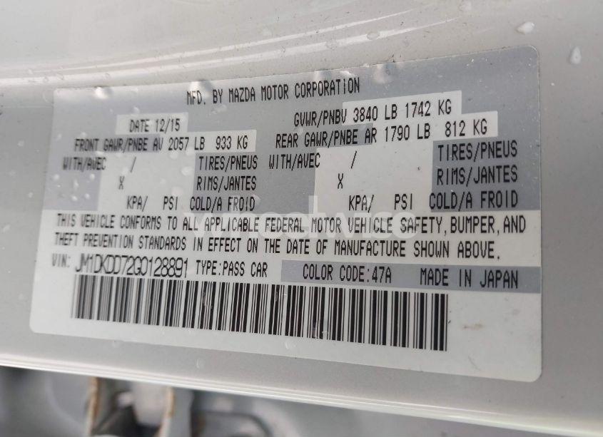 Photo 9 of 2016 Mazda Cx-3 GRAND TOURING (VIN JM1DKDD72G0128891)