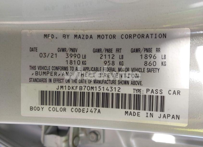 Photo 9 of 2021 Mazda Cx-3 SPORT (VIN JM1DKFB70M1514312)