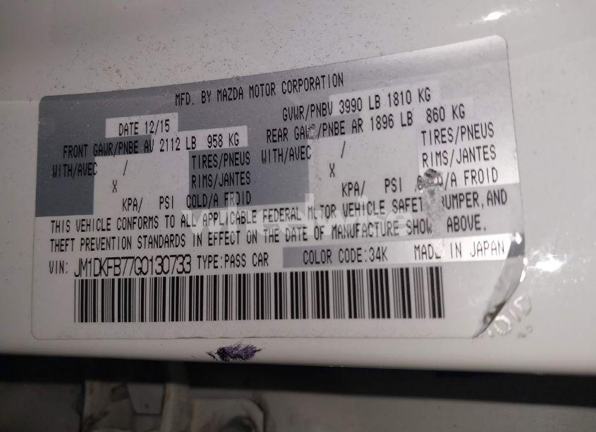 Photo 9 of 2016 Mazda Cx-3 SPORT (VIN JM1DKFB77G0130733)