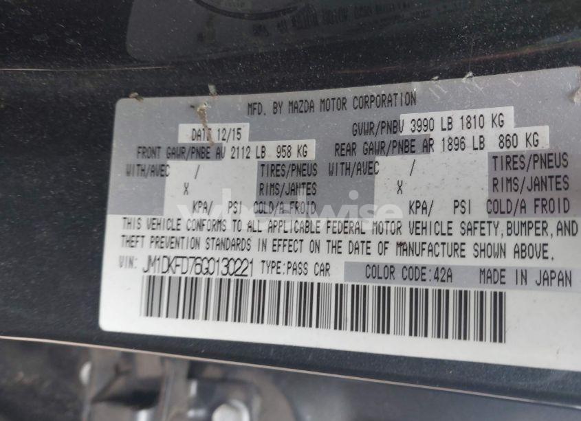 Photo 9 of 2016 Mazda Cx-3 GRAND TOURING (VIN JM1DKFD76G0130221)