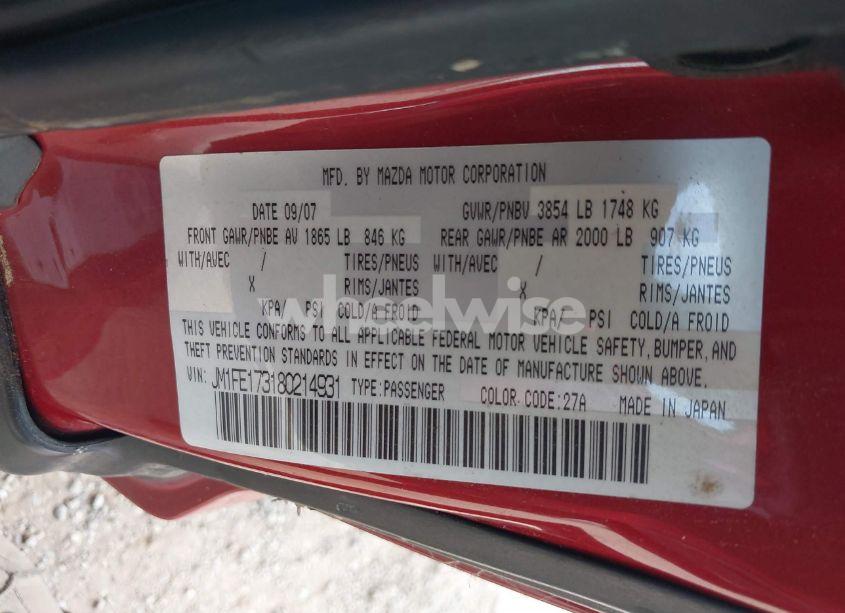 Photo 9 of 2008 Mazda Rx-8 GRAND TOURING (VIN JM1FE173180214931)