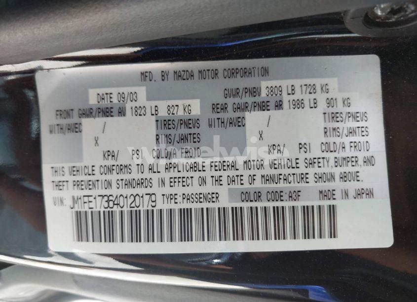 Photo 9 of 2004 Mazda Rx-8 6 SPEED MANUAL (VIN JM1FE173640120179)