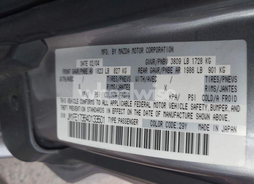 Photo 9 of 2004 Mazda Rx-8 6 SPEED MANUAL (VIN JM1FE173640133501)